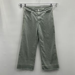 AG The Etta High Waisted‎ Wide Leg Crop Jeans Women’s 31 (32/25) Sage Green